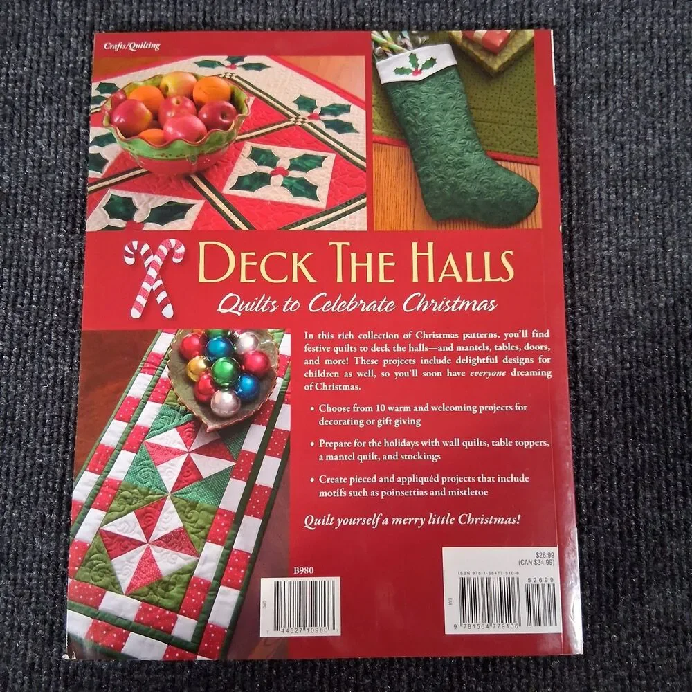 Deck the Halls Christmas Quilting Book Cheryl Almgren Taylor Holiday Patterns